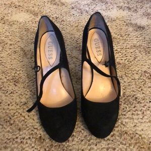 Guess Black Velvet Pumps